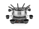 Tristar Fleischfondue-Set FO-1109 10 Teile, Edelstahl/Schwarz