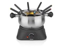 Tristar Fleischfondue-Set FO-1109 10 Teile, Edelstahl/Schwarz