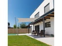 Windhager Sonnensegel Cannes, 300 cm, Quadratisch, Grau