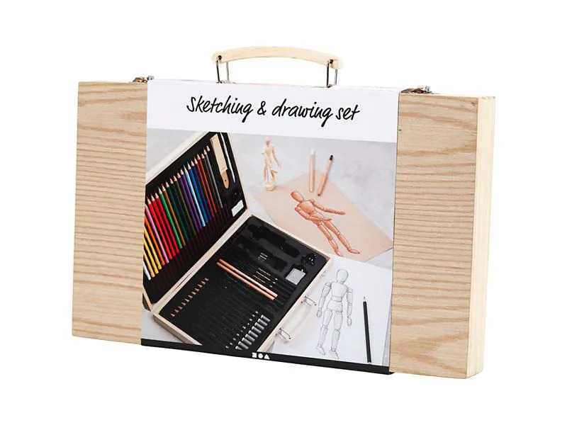 Creativ Company Malstiftebox  Set 51-teilig