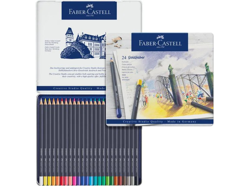 Faber-Castell Farbstifte Goldfaber 24er Metalletui