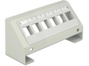 Delock Gehäuse Keystone 6-Port Tischeinbau-Leerpanel