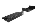 Delock Gehäuse Keystone Patchpanel 12 Port Schwarz