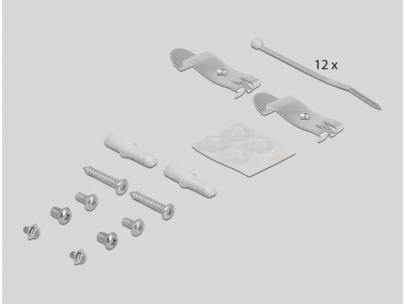 Delock Gehäuse Keystone Patchpanel 12 Port grau