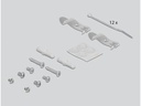 Delock Gehäuse Keystone Patchpanel 12 Port grau
