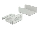 Delock Gehäuse Keystone Patchpanel 4 Port grau