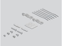 Delock Gehäuse Keystone Patchpanel 6 Port grau