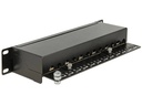 Delock Netzwerkpanel 12 Port 10 Cat.6 LSA Schwarz