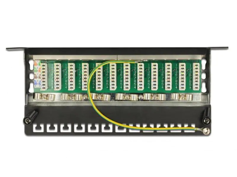 Delock Netzwerkpanel 12 Port 10 Cat.6A LSA schwarz
