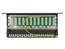 Delock Netzwerkpanel 12 Port 10 Cat.6A LSA schwarz
