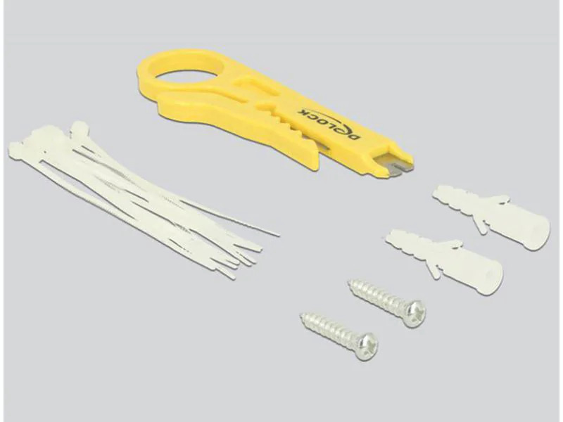 Delock Netzwerkpanel 12 Port Desktop Cat.6A LSA weiss