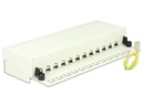 Delock Netzwerkpanel 12 Port Desktop Cat.6A LSA weiss