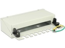 Delock Netzwerkpanel 8 Port Keystone Desktop grau