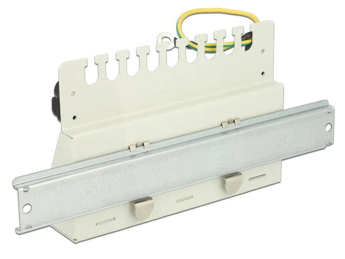 Delock Netzwerkpanel 8 Port Keystone Desktop grau