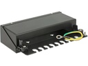 Delock Netzwerkpanel 8 Port Keystone Desktop schwarz