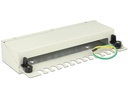 Delock Netzwerkpanel Keystone 12-Port Desktop, grau