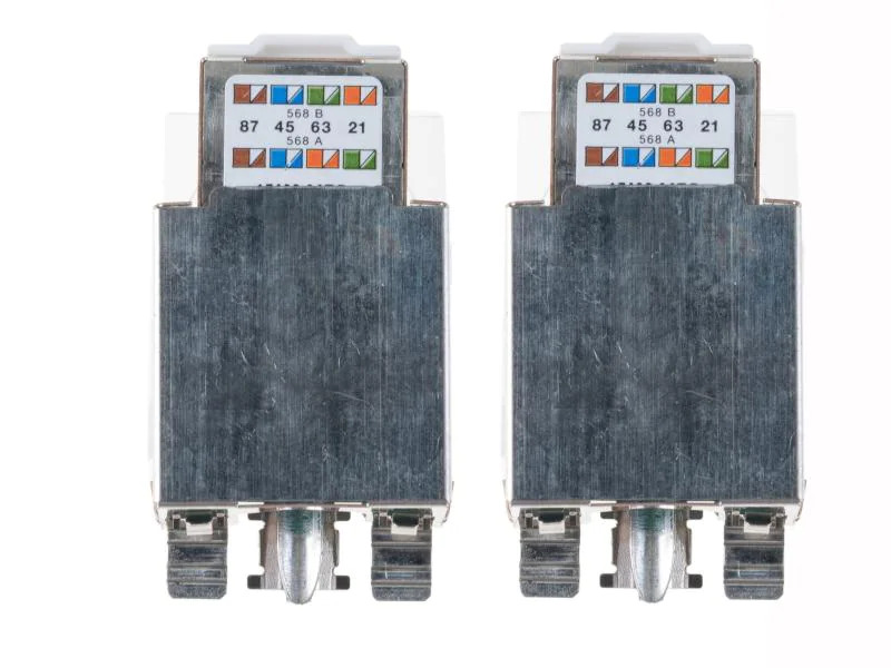 Feller EDIZIOdue Netzwerkdose UP 2x RJ45 Kat. 5e geschirmt