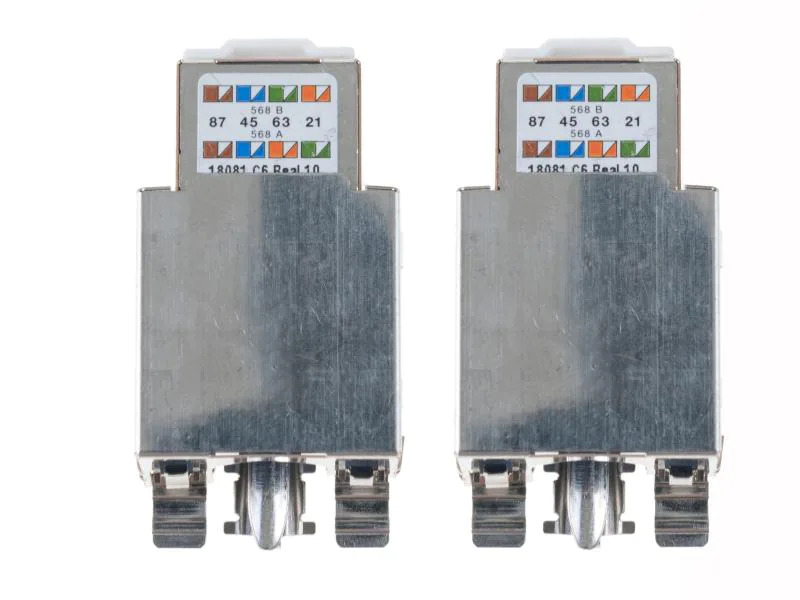Feller EDIZIOdue Netzwerkdose UP 2x RJ45 Kat. 6 geschirmt