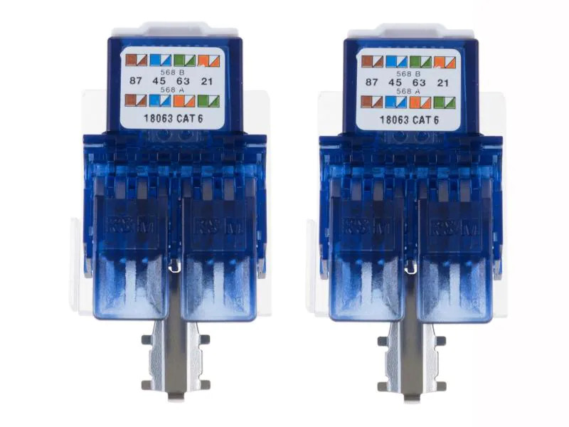 Feller EDIZIOdue Netzwerkdose UP 2x RJ45 Kat. 6 ungeschirmt