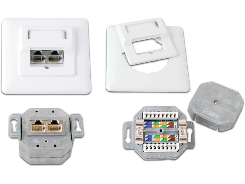 Wirewin Datendose RJ-45 Cat.5e 2-fach