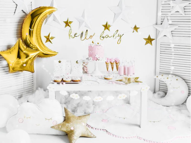 Partydeco Folienballon Moon Gold