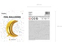 Partydeco Folienballon Moon Gold