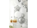 Partydeco Luftballon Glossy Silber, Ø 12 cm, 50 Stück