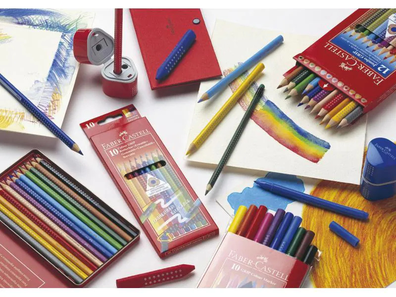 Faber-Castell Kreidestift Jumbo Grip 12 Stück