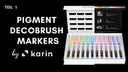 Karin Fasermaler Brushpen Pigment Deco Brush 60 Farben
