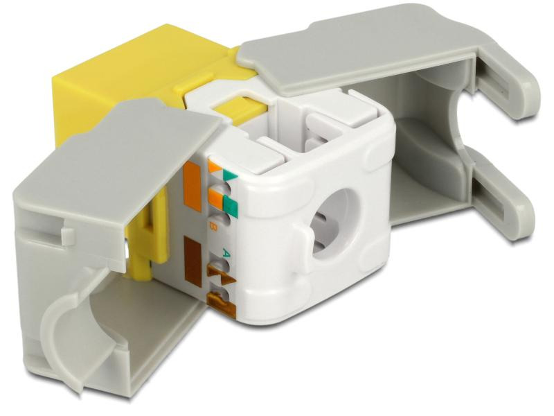 Delock Keystone-Modul RJ-45 Cat.6, UTP Gelb