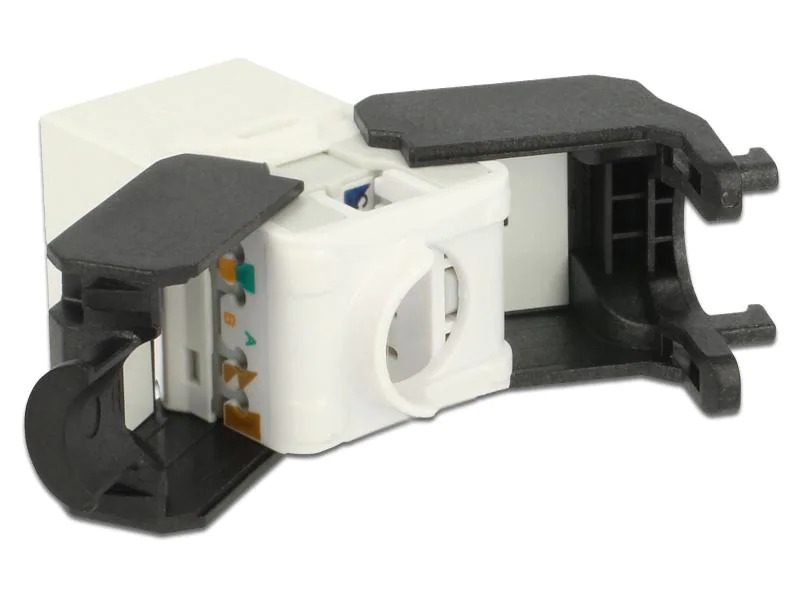 Delock Keystone-Modul RJ-45 Cat.6A, UTP Weiss