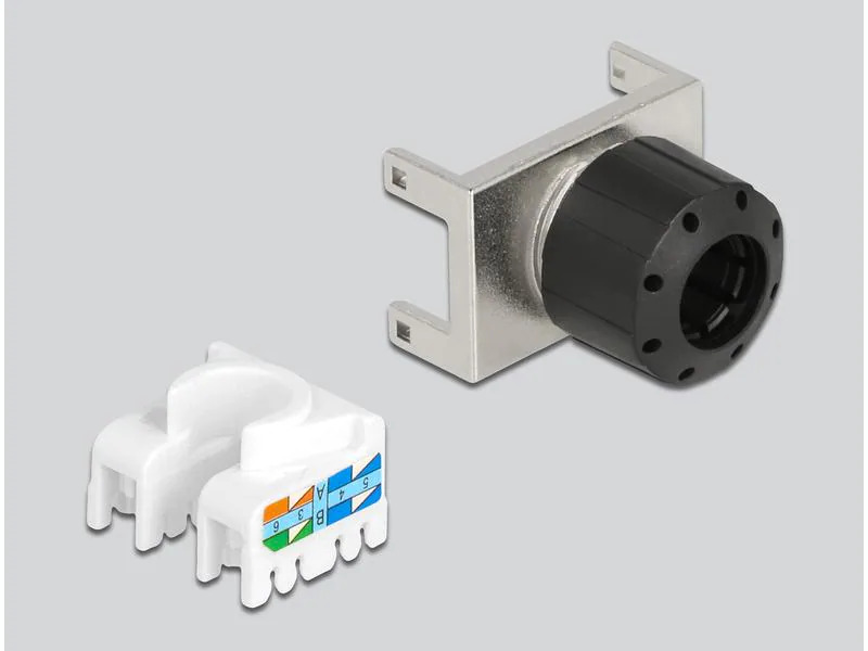 Delock Keystone-Modul RJ45 - LSA, Cat.6A 180° werkzeugfrei, STP