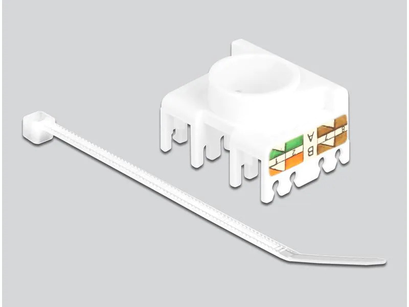Delock Keystone-Modul RJ45 - LSA, Cat.6A werkzeugfrei, geschirmt