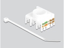 Delock Keystone-Modul RJ45 - LSA, Cat.6A werkzeugfrei, geschirmt