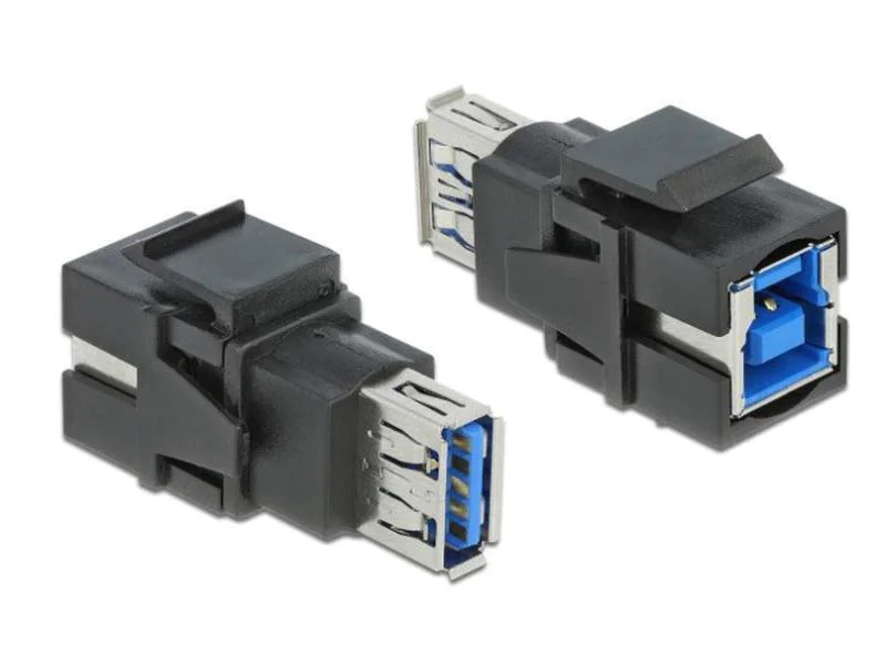 Delock Keystone-Modul USB3.0 A - B Schwarz