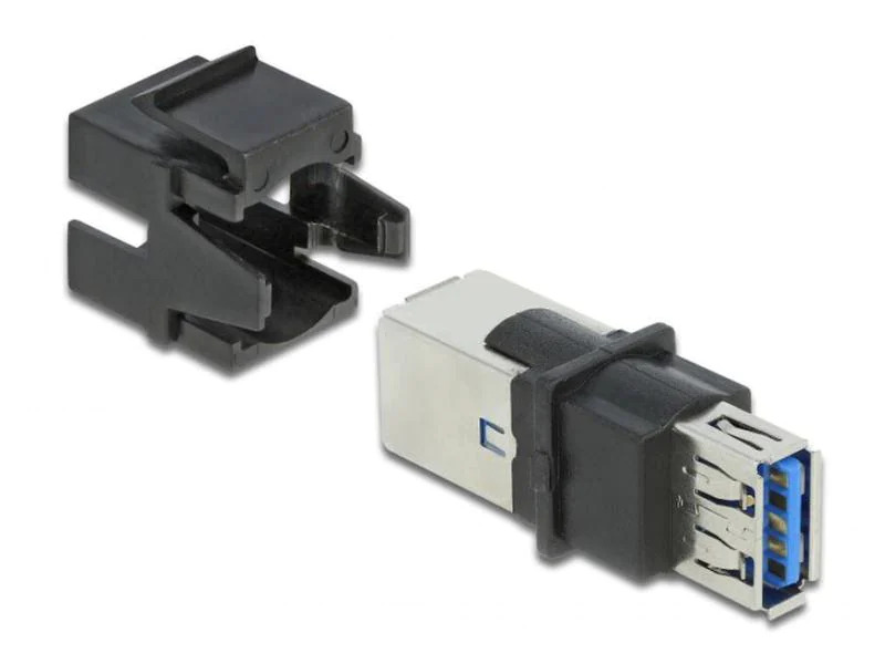 Delock Keystone-Modul USB3.0 A - B Schwarz