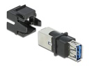 Delock Keystone-Modul USB3.0 A - B Schwarz
