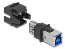 Delock Keystone-Modul USB3.0 A - B Schwarz