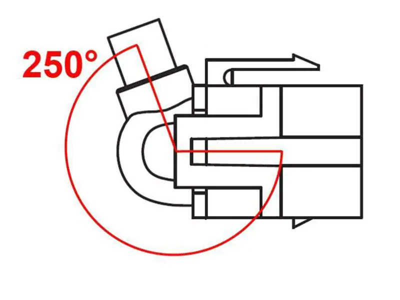 Delock Keystone-Modul USB3.0, 50 cm 250° gewinkelt