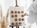 Partydeco Partyaccessoire Donut Wand 45 x 55 cm, Braun