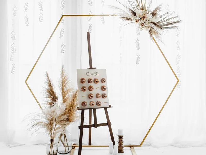 Partydeco Partyaccessoire Donut Wand 45 x 55 cm, Braun