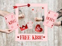 Partydeco Partyaccessoire Free Kiss 50 x 59.5 cm, Pink
