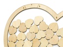 Partydeco Partyaccessoire Herz aus Holz 44 x 37.5 cm, Braun