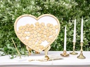 Partydeco Partyaccessoire Herz aus Holz 44 x 37.5 cm, Braun