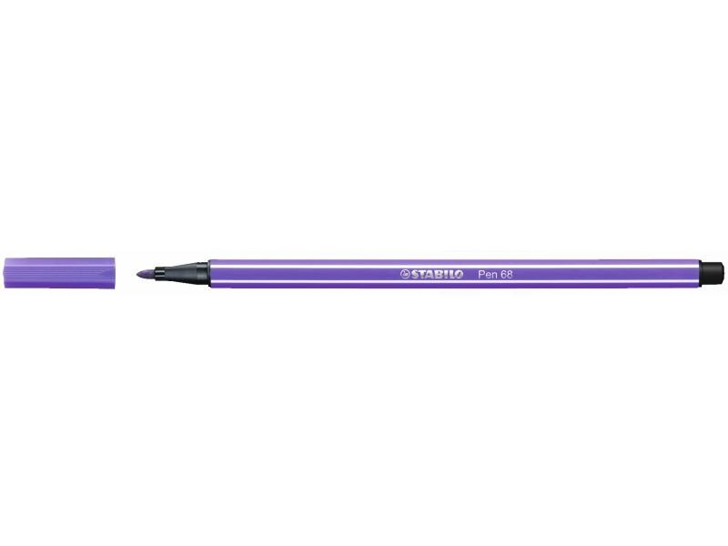 STABILO Fasermaler Pen 68 Violett, 10 Stück