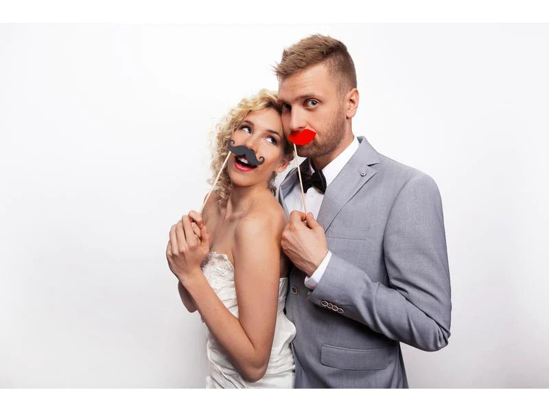 Partydeco Partyaccessoire Moustache 6-teilig, Schwarz