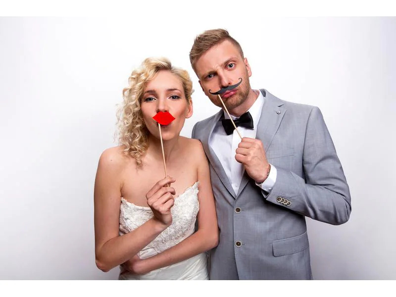 Partydeco Partyaccessoire Moustache 6-teilig, Schwarz