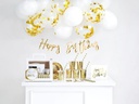 Partydeco Partyset Birthday gold 7-teilig, Gold