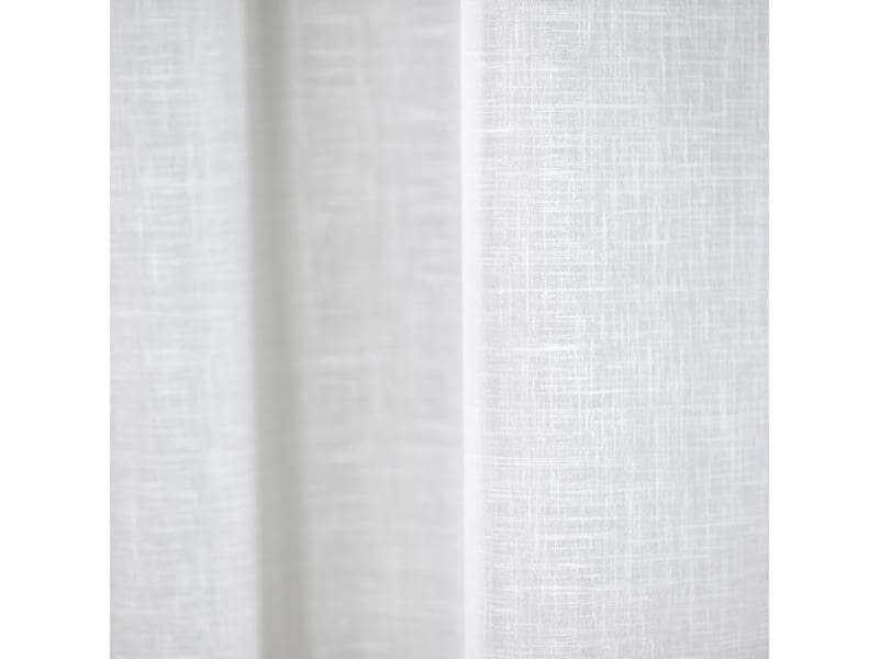 Casa Leon Tagvorhang mit Faltenband Wiola, Weiss 140 x 175 cm