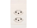 Max Hauri AP-Steckdosen 2x T13 Weiss